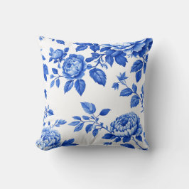 Cojín Decorativo Chinoiserie Blue Willow y White Accent Pillo