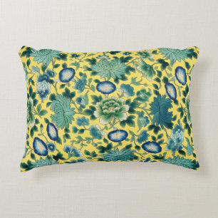 Cojín Decorativo Chinoiserie Floral Amarillo Chintz