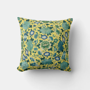 Cojín Decorativo Chinoiserie Floral Amarillo Chintz