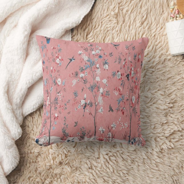 Cojín Decorativo Chinoiserie rosa (Manta)