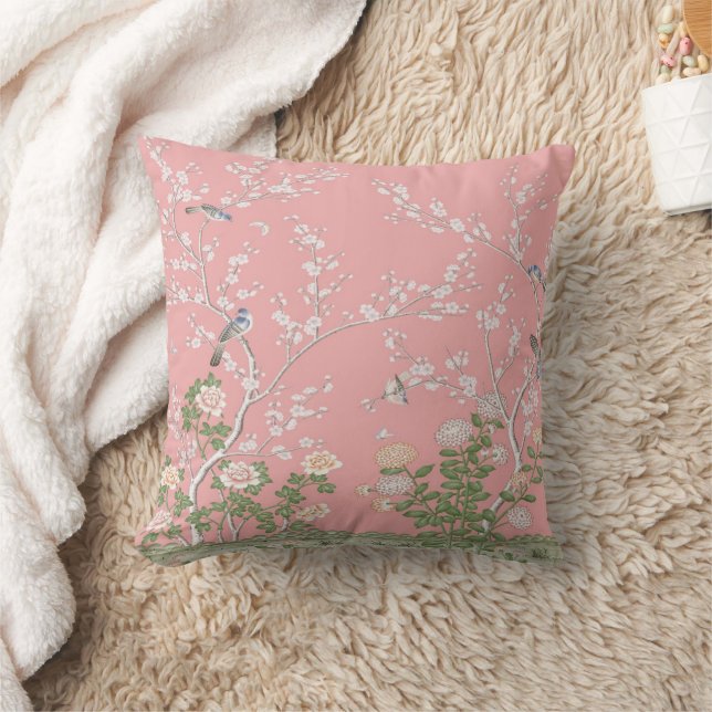 Cojín Decorativo Chinoiserie rosa (Manta)