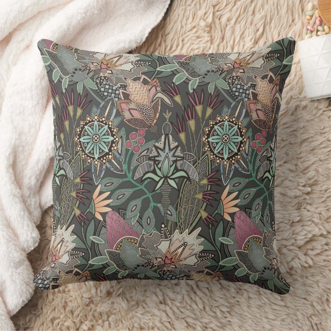 Cojín Decorativo chintz steampunk gris (Manta)