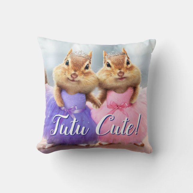 Cojín Decorativo Chipmunk Ballerina Duo (Anverso)