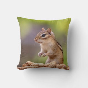 Cojín Decorativo Chipmunk con cacahuetes