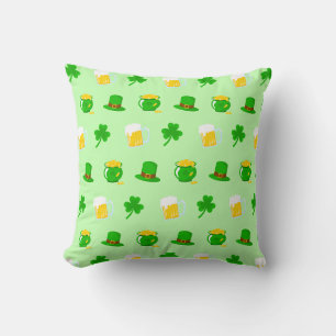 Cojín Decorativo Chismosa del Día de San Patricio de Knot de oro ce