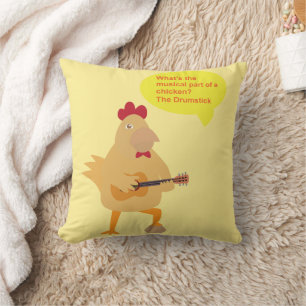 Cojín Decorativo Chiste de pollo
