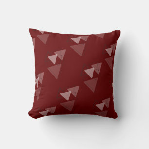 Cojín Decorativo Chiste de triángulos geométricos monocromos modest