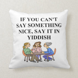 Cojín Decorativo chiste del yiddish