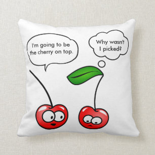 Cojín Decorativo Chiste divertido de Cherry Puns