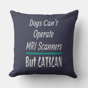 Cojín Decorativo Chiste médico perros y gatos papa Chiste gracioso