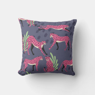 Cojín Decorativo Chitas exóticas: coloridos patrones vintage.