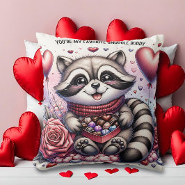 Cojín Decorativo Chocolate Box Snuggle Raccoon Valentines