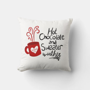 Cojín Decorativo Chocolate Caliente Navidad