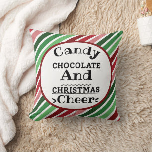 Cojín Decorativo Chocolate con caramelos y Navidades vitorean