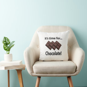 Cojín Decorativo Chocolate Es Hora Del Chocolate