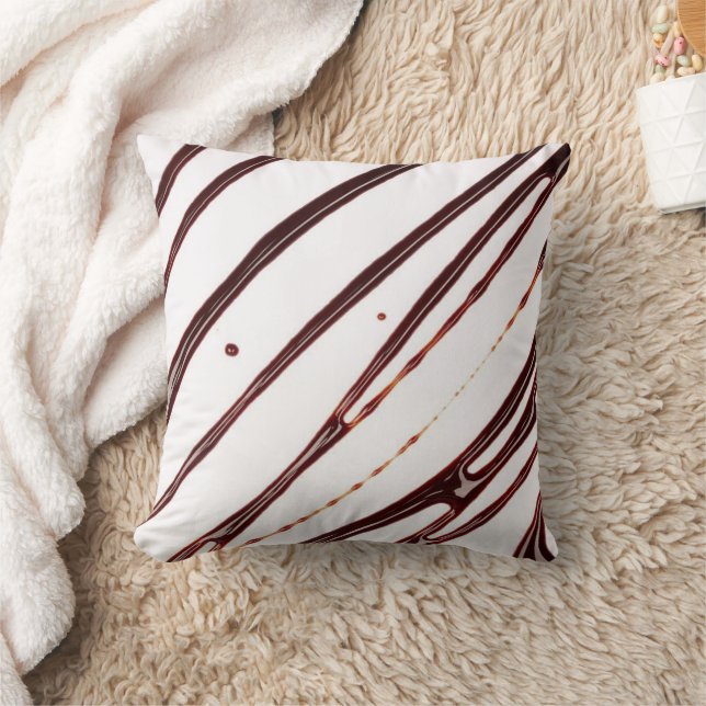 Cojín Decorativo Chocolate Fudge Brown Throw Pillow  (Manta)
