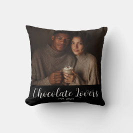 Cojín Decorativo Chocolate Lovers Couple Established Photo Gift