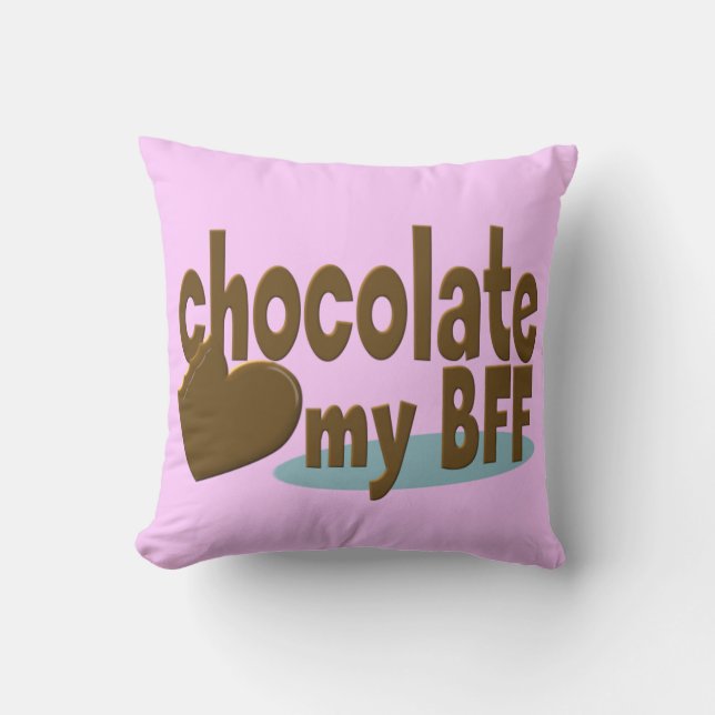 Cojín Decorativo Chocolate My BFF (Anverso)