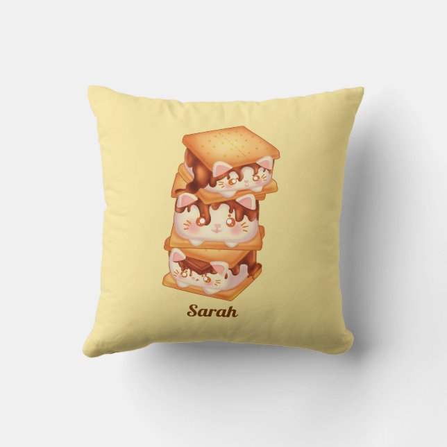 Cojín Decorativo Chocolate S'more (Reverso)