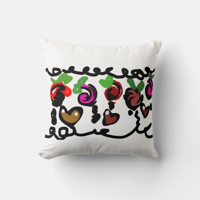 Cojín Decorativo Chocolate Strawberry's valentine  (Anverso)