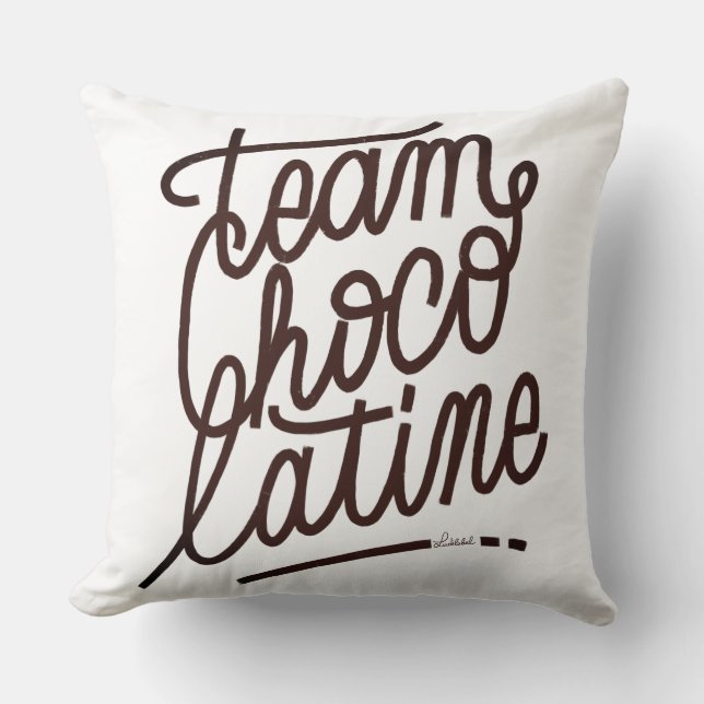 Cojín Decorativo Chocolatine de equipo (Anverso)