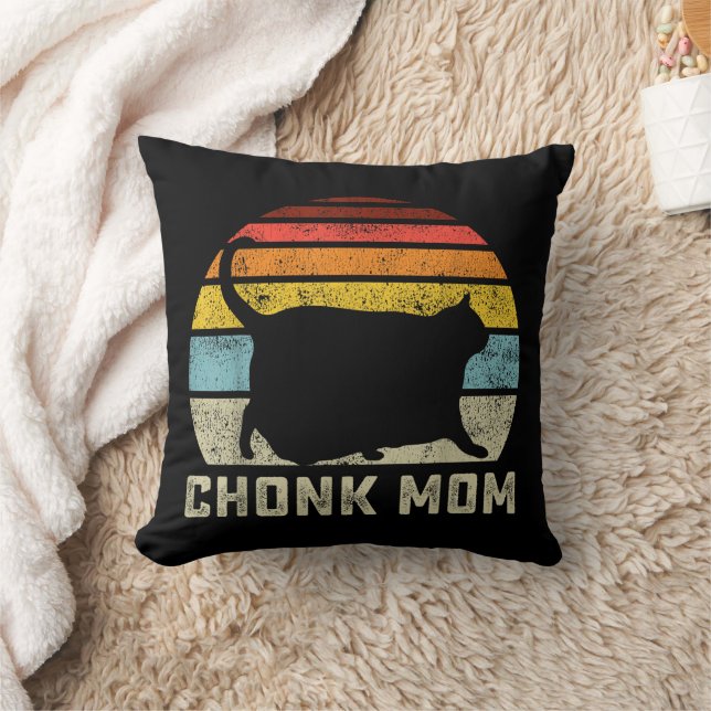 Cojín Decorativo Chonk Cat Mom Scale Meme Funny Retro Style Mommy C (Manta)