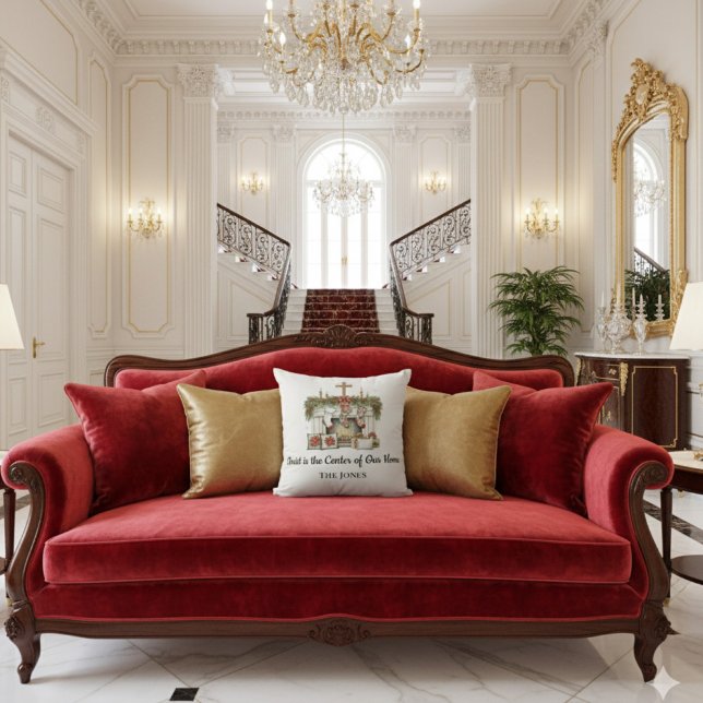 Cojín Decorativo Christ is the Center Christmas  (Subido por el creador)