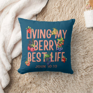 Cojín Decorativo CHRISTIAN Berries ABUNDANT LIFE