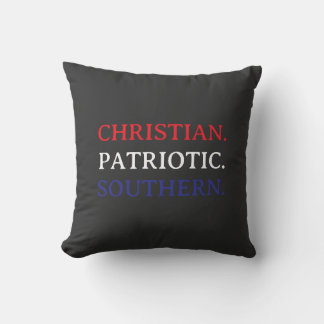 Cojín Decorativo Christian. Patriotic. Southern.