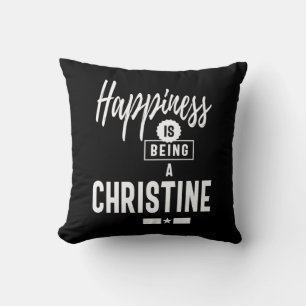 Cojín Decorativo Christine Nombre personalizado Regalo de cumpleaño