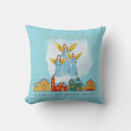 Cojín Decorativo Christmas Angels Bring Joy and Tidings Home Decor!