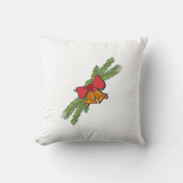 Cojín Decorativo Christmas Bell Print with Pine & red bow wall art
