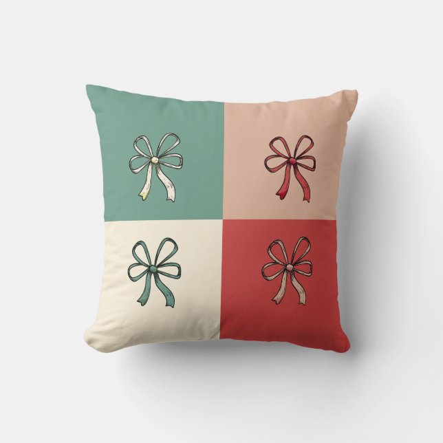 Cojín Decorativo christmas bow conquette (Anverso)