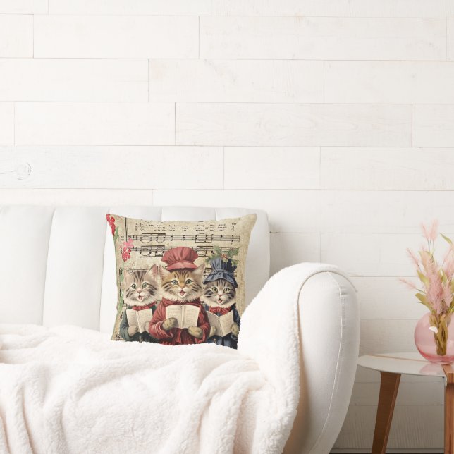 Cojín Decorativo Christmas Caroling Cats (Sofá)