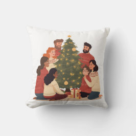 Cojín Decorativo Christmas Family & Friends Cozy Holiday pillow