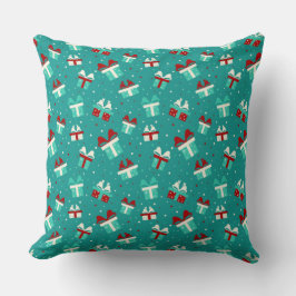 Cojín Decorativo Christmas Gift Box Pattern Pillow