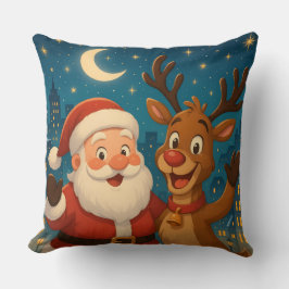 Cojín Decorativo Christmas Pillows - Santa & Reindeer - Home Decor