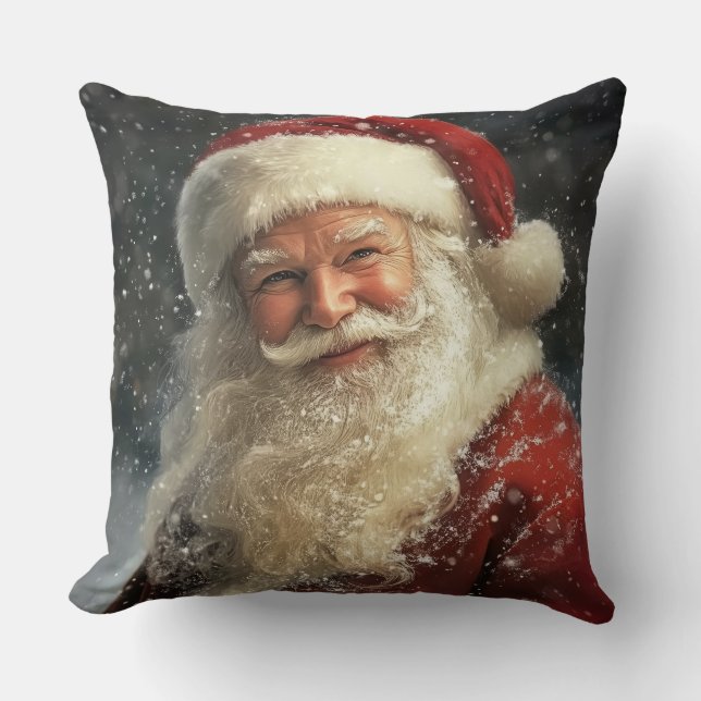 Cojín Decorativo Christmas Santa Claus Throw Pillow (Anverso)