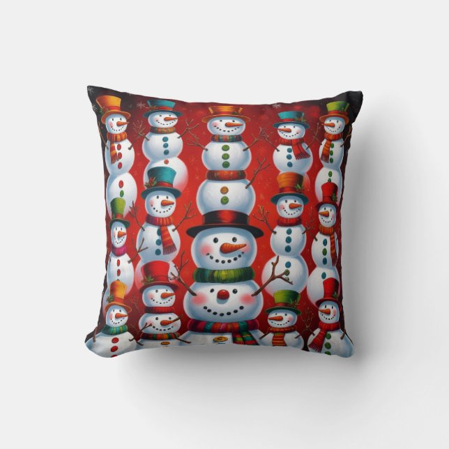 Cojín Decorativo Christmas snowman pillows (Anverso)