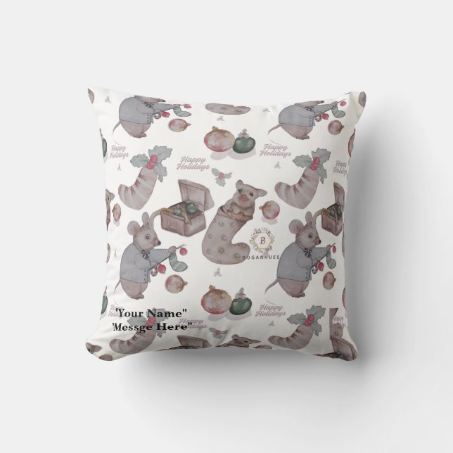 Cojín Decorativo Christmas Theme baby fleece blanket (Anverso)