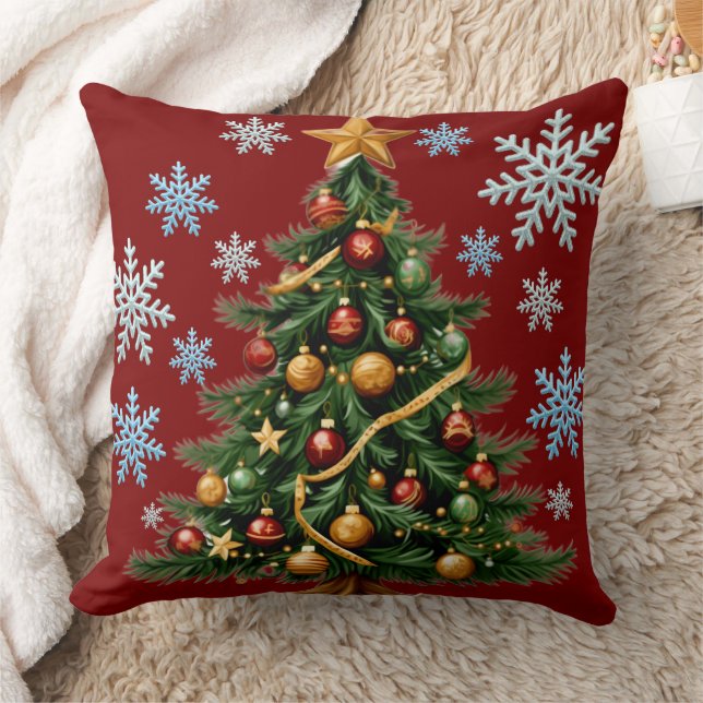 Cojín Decorativo Christmas Tree Throw Pillow (Manta)