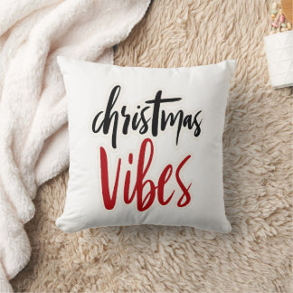 Cojín Decorativo 🎄 “Christmas Vibes” Throw Pillow 🎅✨