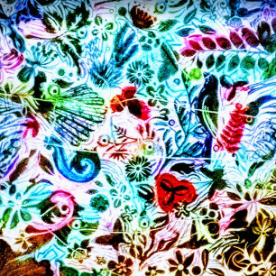 Cojín Decorativo "Chroma Flora" 16x16