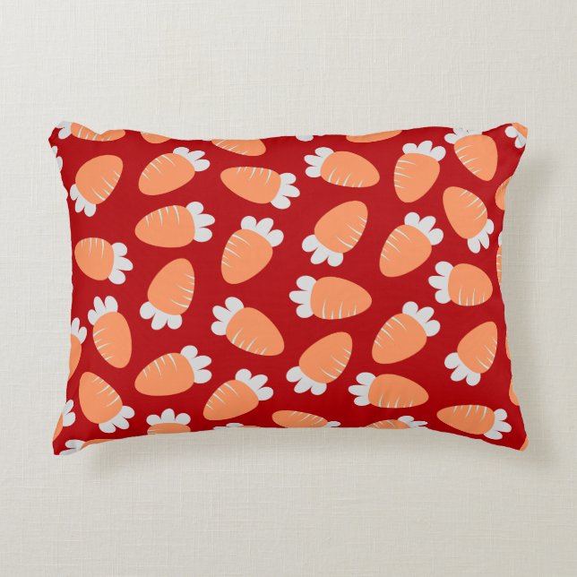 Cojín Decorativo Chubby Carrots Red (Anverso)