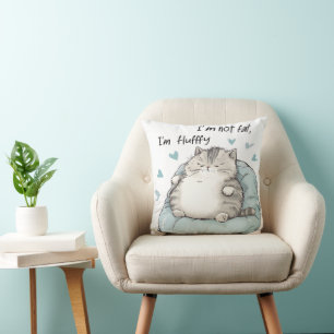 Cojín Decorativo Chubby Cat Chill Vibes