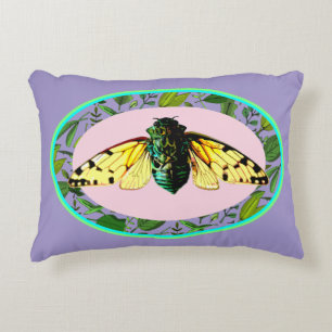 Cojín Decorativo Cicada Bugs Insect Summer Tour Emergencias Camping