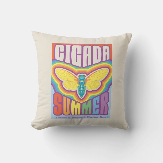 Cojín Decorativo Cicada Summer Love (Anverso)