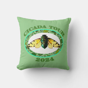 Cojín Decorativo Cicada Tour 2024 Insect Lover Broods XIII y XIX