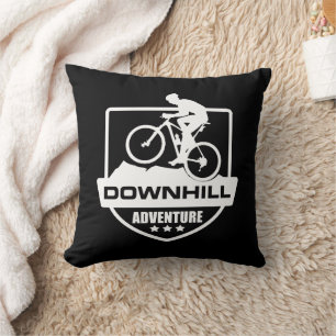 Cojín Decorativo Ciclismo de montaña cuesta abajo
