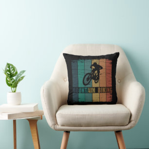 Cojín Decorativo Ciclismo de montaña de bajada Mtb Vintage